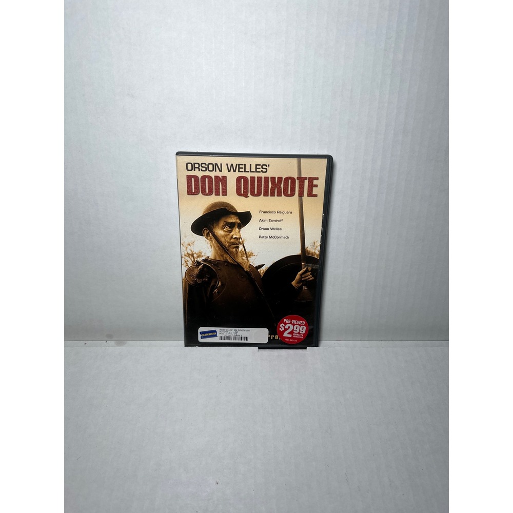 Orson‎ Welles Don Quixote DVD Francisco Reiguera Akim Tamiroff Movie Blockbuster